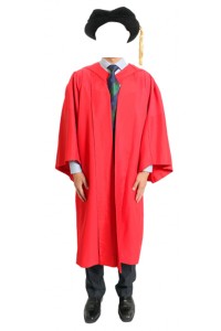 訂造香港大學醫學博士（MD）和護理博士（DNurs）畢業袍 黑色天鵝絨帽子 畢業袍製衣廠DA248
